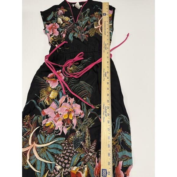 Vintage John Richard Hawaiian Dress Women's 5 Floral Tropical 80s - Picture 2 of 7